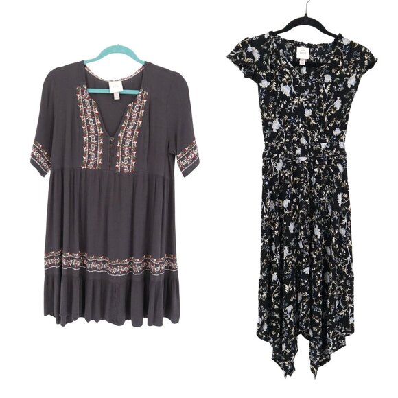 Knox Rose Dresses & Skirts - Knox Rose Dress Set Of 2 Womens XS Boho‎ Hippie Flowy Cottagecore Weekend Casual